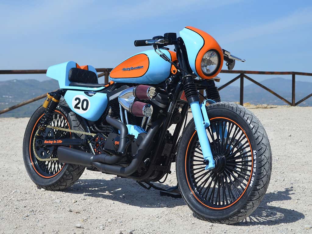 "Racing is Life" a Cafe Racer tribute to Steve McQueen customized by Lord Drake Kustoms